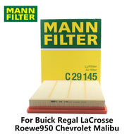1pc MANN FILTER Air Filter For Buick Regal LaCrosse Roewe 950 Chevrolet